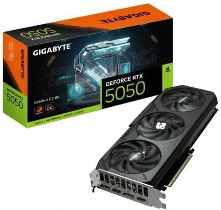 Tarjeta Gráfica Gigabyte GeForce RTX 5050 Gaming OC/ 8GB GDDR6
