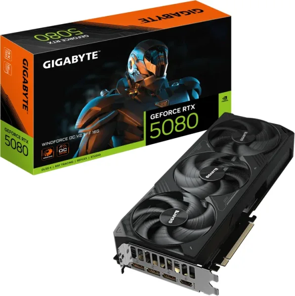 Tarjeta Grafica Gigabyte RTX 5080 Windforce Oc V2 Sff 16G