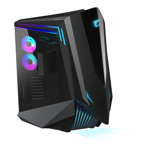 Caja Gigabyte Aorus C700 Glass,Torre,3.5“/2.5”X4+2.5”X6,F:120Mmx3+R:120Mmx2,HDMI,Usb3.0X3+Type Cx1,RGB,Negra+Ventana Transparente (Gb-Ac700G)