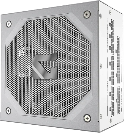 GIGABYTE GAMING 750GM PG5 ICE Fuente de Alimentación – PCIe 5.1, 80 PLUS Gold, diseño totalmente modular, ventilador de 135 mm, compatible con ATX 3.1, enchufe EU