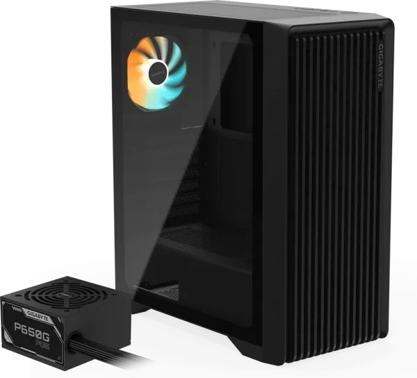 Gigabyte Caja Semitorre C103 Glass + Fuente P650G Pg5