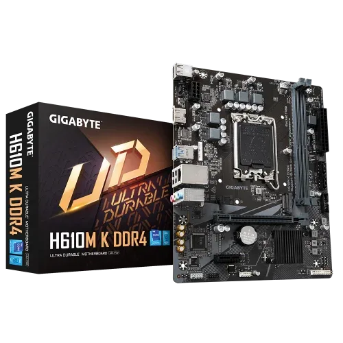 Placa Base Gigabyte H610M K DDR4 Socket 1700/ DDR4/ PCIe 4.0/ Micro ATX