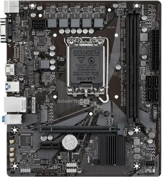 Placa Base Gigabyte H610M H V2 Socket 1700/ DDR5/ PCIe 4.0/ Micro ATX