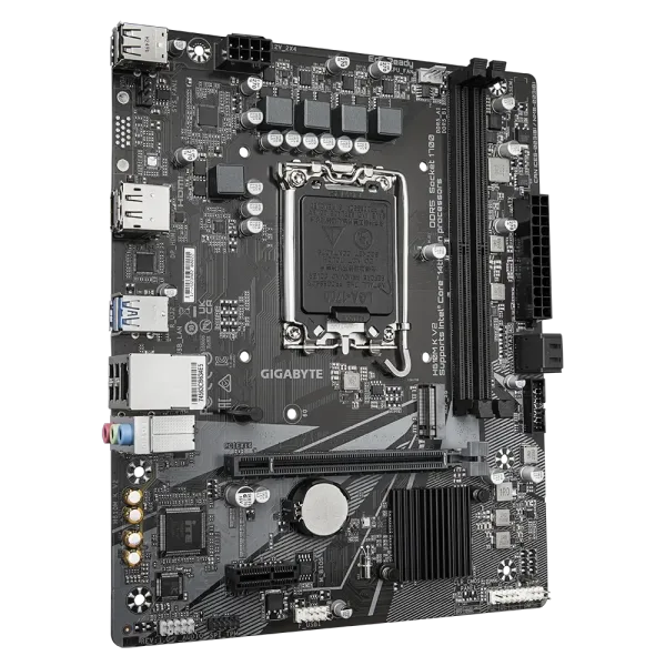 GIGABYTE H610M K V2 Placa base - Procesadores Intel Core 14ª generación, hasta 5600 MHz DDR5, 1xPCIe 3.0 M.2, LAN 1GbE, USB 3.2 Gen 1