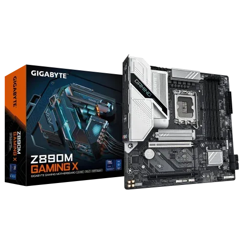 Placa Gigabyte Z890M Gaming X,Intel,1851,Z890,4Ddr5,256Gb,1Hdmi+2Dp,4Sata3+3M.2,2.5Gblan,3Usb3.2,Matx