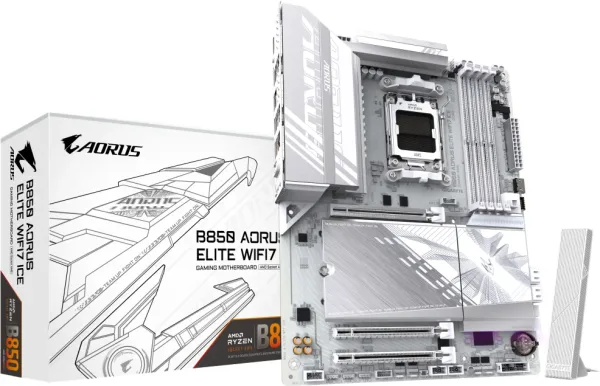 Placa Base Gigabyte B850 AORUS ELITE WIFI7 ICE Socket AM5/ DDR5/ PCIe 5.0
