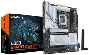 GIGABYTE B860 GAMING X WIFI6E Placa base - CPUs Intel Core Ultra, VRM de 12+1+2+1 fases, hasta 9066MHz DDR5, 1xPCIe 5.0 + 2xPCIe 4.0 M.2, LAN 2,5 GbE, WiFi 6E, USB4