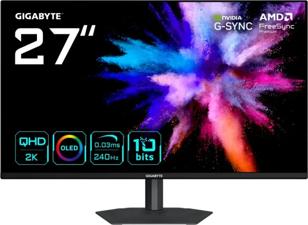 Monitor Gigabyte 27" Woled Go27Q24A QHD  240Hz Freesync