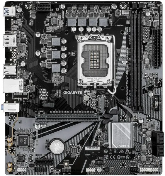 Placa Base Gigabyte H610M D3W Socket 1700/ DDR5/ PCIe 4.0/ Micro ATX