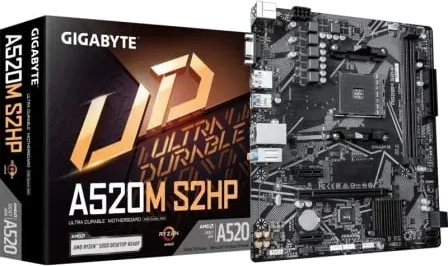 Placa Base Gigabyte A520M S2HP Socket AM4/ DDR4/ PCIe 3.0/ Micro ATX