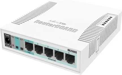 Switch Mikrotik CSS106-5G-1S 6 Puertos/ RJ45 10/100/1000/ SFP/ PoE