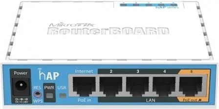 Switch Mikrotik RB951Ui-2nD 5 Puertos/ RJ45 10/100/ PoE