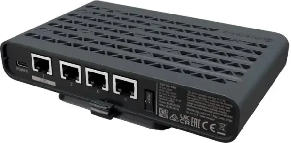 Mikrotik hAP be lite Router AP WiFi7 1x2.5G 3xG