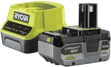 Cargador + Batería de litio Ryobi ONE+ RC18120-140X/ 18V 4,0Ah