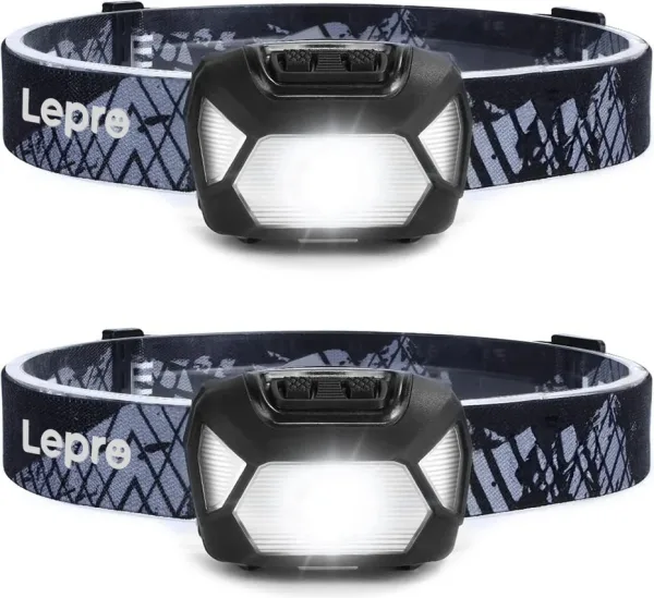 Linterna Frontal LED Lepro 320015-2 Pack 2