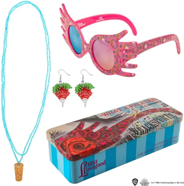 Set de espectrogafas y joyas cinereplicas harry potter luna lovegood