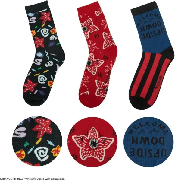 Pack 3 pares de calcetines cinereplicas stranger things