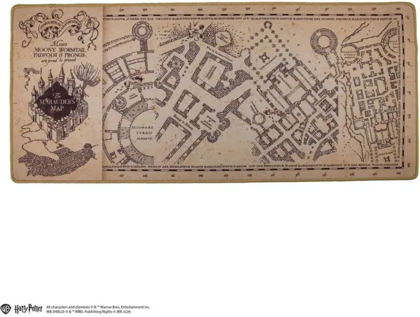Alfombrilla escritorio harry potter el mapa merodeador