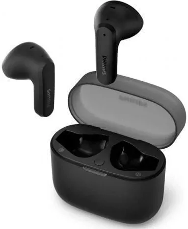 Auriculares Bluetooth Philips TAT2139BK con estuche de carga/ Autonomía 7h/ Negros