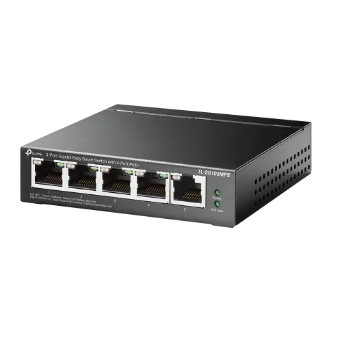 TP-Link TL-SG105MPE switch L2 Gigabit Ethernet (10/100/1000) Energía sobre Ethernet (PoE) Negro