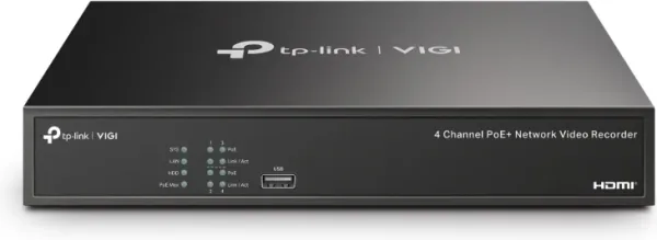TP-LINK VIDEO GRABADOR NVR VIGI PoE+ 4 CANALES + HDD 2TB