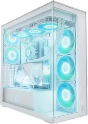 Caja Gaming Torre Arctic VG White (Cristal transparente)/ Blanca