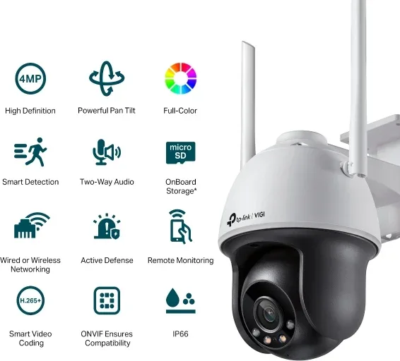 CAMARA VIGI TP-LINK PT VIGI C540-W 4mm 4MP IR 30m