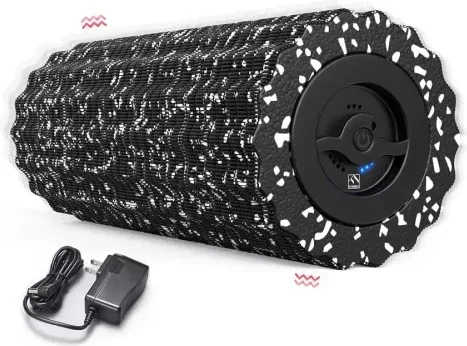 Renpho Vibrating Foam Roller 5-Speed, Next Generation Electric Foam Roller For Muscle Recovery, Fitness Deep Tissue Trigger Foam Roller For Post-Wor