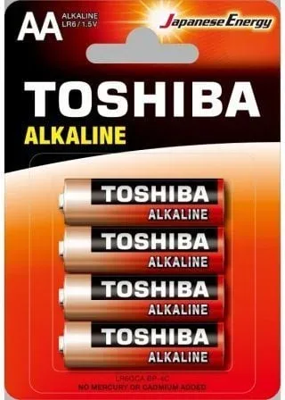 Pack de 4 Pilas AA Alkaline LR6 1.5V