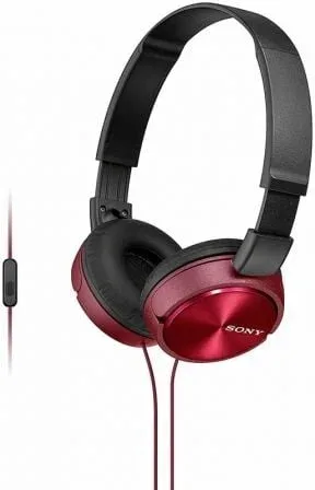 Auriculares Sony MDRZX310APR/ con Micrófono/ Jack 3.5/ Rojos