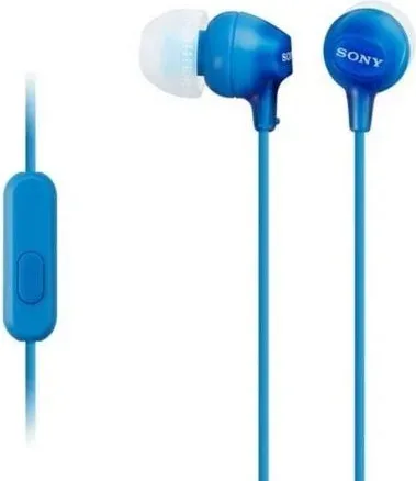 Auriculares con micrófono MDR-EX15AP Azul