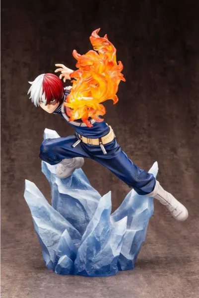 Figura kotobukiya my hero academia artfxj shoto todoroki ver 2 bonus edition pvc escala 1 - 8 26 cm