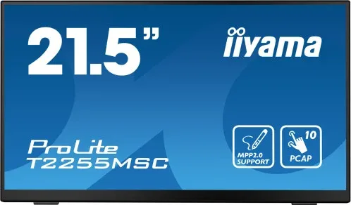 MONITOT IIYAMA 22" TACTIL CAPACITIVO, T2255MSC-B1, IPS, 60HZ, 5 MS, HDMI, USB, DisplayPort, ALT, VESA 100 x 100