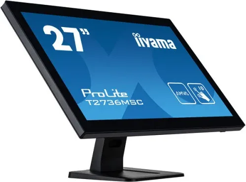 Monitor Iiyama 27" Bonded Pcap 10P Touch, 1920X1080, IPS-Panel, Flat Bezel Free Glass Front, HDMI, DisplayPort, 360Cd/M² (With Touch), USB Hub 2X 3.2, Speakers (T2752Msc-B1)