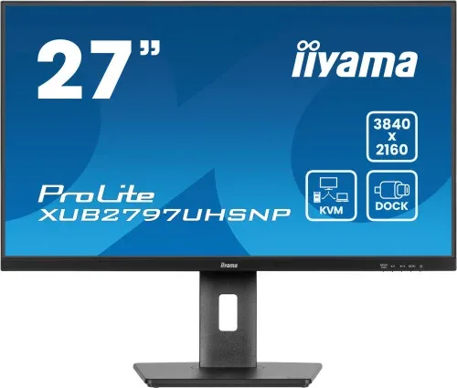 Monitor Iiyama 27 Pulgadas, IPS, Dock, Kvm, 96W, 3X3.2 1Xc