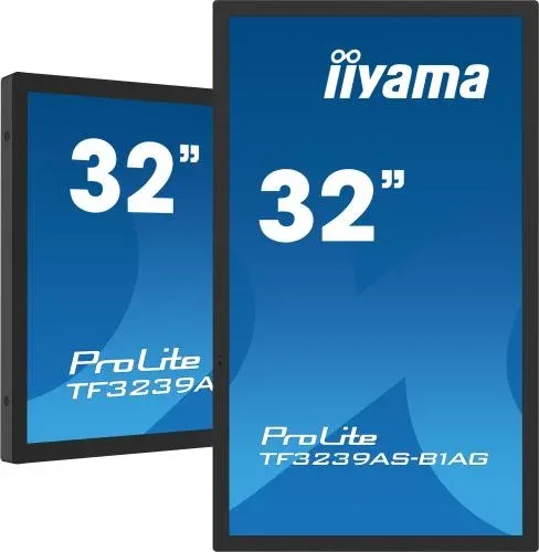 Monitor Iiyama 32" Pcap Ag Bezel Free 40-Points, 1920X1080, Andr. 11,4GB, 32GB, IPS, 24/7, 2Xhdmi, Dp, 435Cdm2 , Landsc-Portr-Face-Up Mode, Lan, Rs232, Vesa 200X200Mm (Tf3239As-B1Ag)