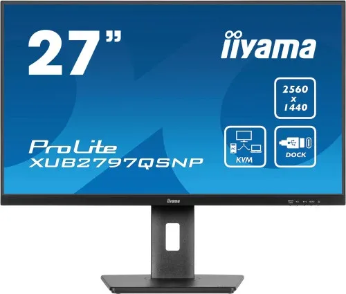 Monitor Iiyama Prolite Xub2797Qsnp 27" QHD 1440P  - IPS, 100Hz, 1Ms, Speakers, Dp