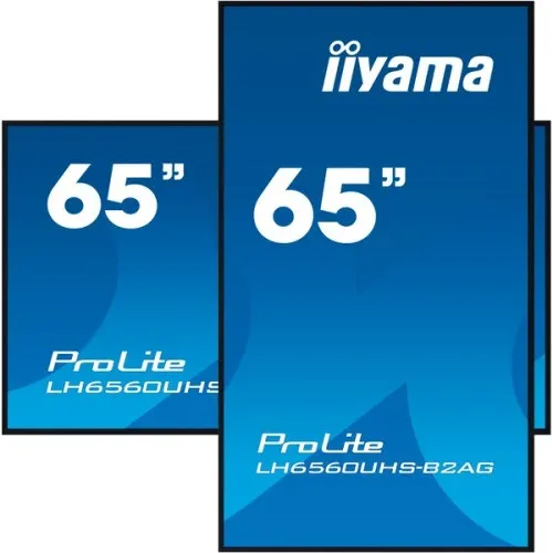Monitor Iiyama 65" 3840X2160, UHD, 500Cd/M2, Landscape Portrait, Mm 2X 10W, 3X HDMI, USB 2.0 X2, WiFi, Lan, Media Play USB, Control Lan / Rs232C, Iisignage2 (Cms/Dms),E-Share,Android 11 Os, 24/7,Vesa Mount 400X400 (Soporte Pared Incluido) (Lh6560Uhs-