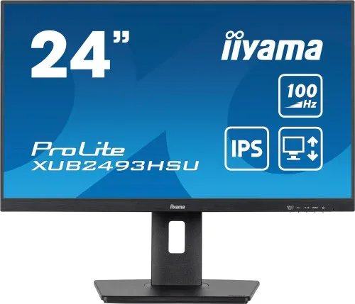 Monitor Iiyama 24” Panel IPS con USB , Hub  100Hz  y Ajustable en Altura