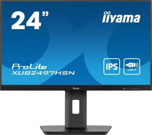 Iiyama Pantalla de 24'' con Panel en Tecnología IPS, USB-C Dock y Rj45 (Lan)