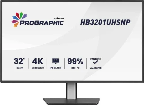 Monitor Iiyama, 31.5 Pulgadas, 80 Cm, IPS Panel Technology LED, 3840X2160, 60Hz