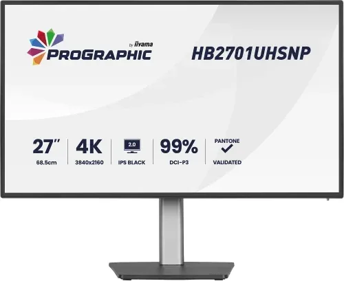 Monitor Iiyama, IPS Panel Technolody LED, 27 Pulgadas, 68.5 Cm, 3840X2160, 60 Hz