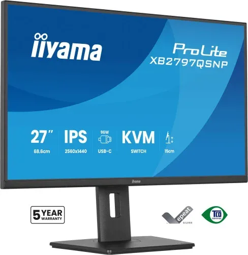 Monitor Iiyama 27" IPS, 4-Side Slim Bezel  2560X1440 75Hz
