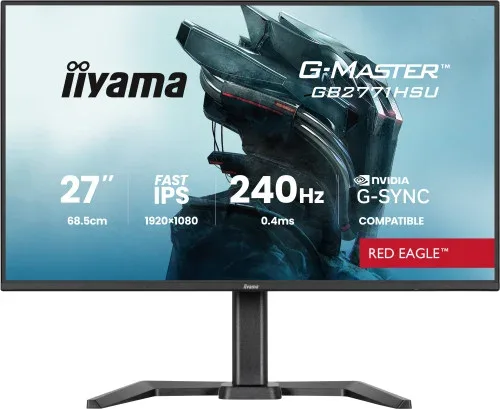 Monitor Iiyama 27 Pulgadas Resolucion Full HD (1920X1080), Panel Fast IPS, 0,8 Ms (Mprt), 165 Hz, Brillo 250, Contraste 1100:1, HDMI, DisplayPort, USB Hub, Altavoces, Flicker-Free, Low Blue Light, Free Sync Premium, Black Tuner