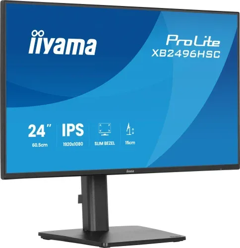 Monitor Iiyama Pantalla para Pc 60,5 Cm (23,8") 1920 X 1080 Pixeles Full HD LED Panel IPS USB-C HDMI DisplayPort Altura Ajustable