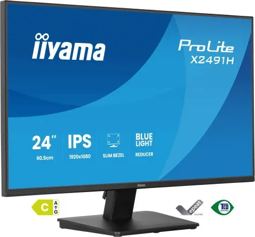 iiyama ProLite X2491H-B1 pantalla para PC 60,5 cm (23.8") 1920 x 1080 Pixeles Full HD Negro