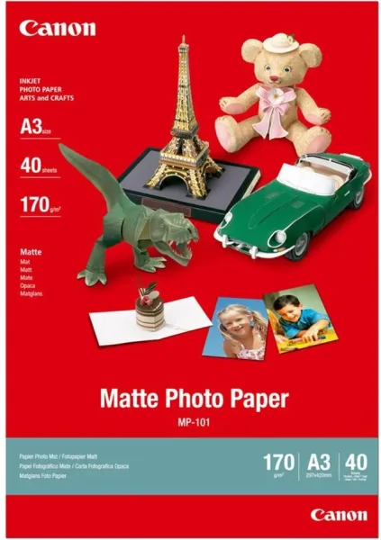 Papel canon mp - 101 foto mate a3 40 hojas