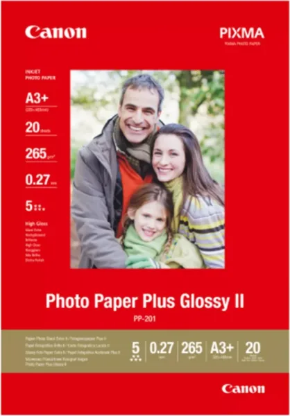 Papel canon plus sg - 201  a3+ satinado 20hojas
