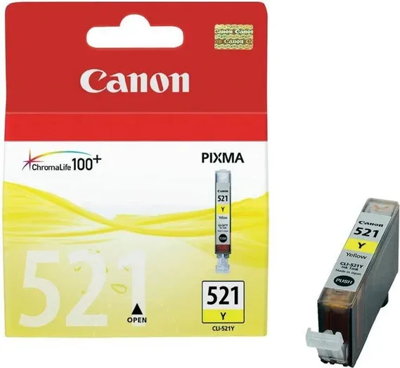 Cartucho de Tinta Original Canon CLI-521Y/ Amarillo
