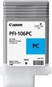 Cartucho canon pfi106pc foto cian ipf6300s -  ipf6400s -  ipf6300 -  ipf6350 -  ipf6400 -  ipf6450